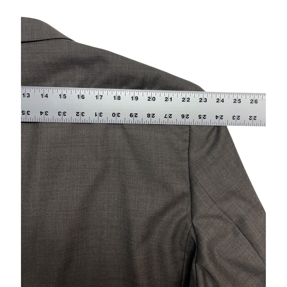 Joseph Abboud 56L 48x32 Tan Light Brown 2pc Pant Suit Wool Bespoke Flat Front - Picture 11 of 16